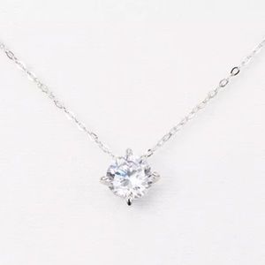 CZ delicate chain sparkling pendant
